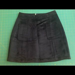 Old Navy Black Faux Suede Mini Skirt Size 0